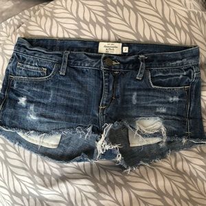 Abercrombie and Fitch Blue Jean Shorts
